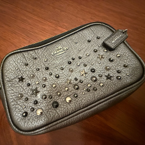 Coach Metallic Studded Wristlet - Picture 2 of 9